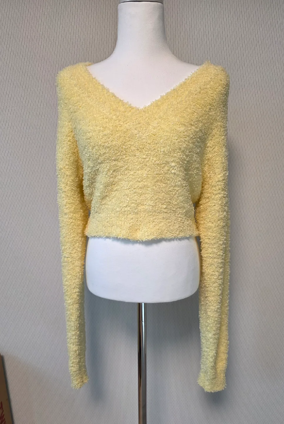 크롭 니트 스웨터 55.66