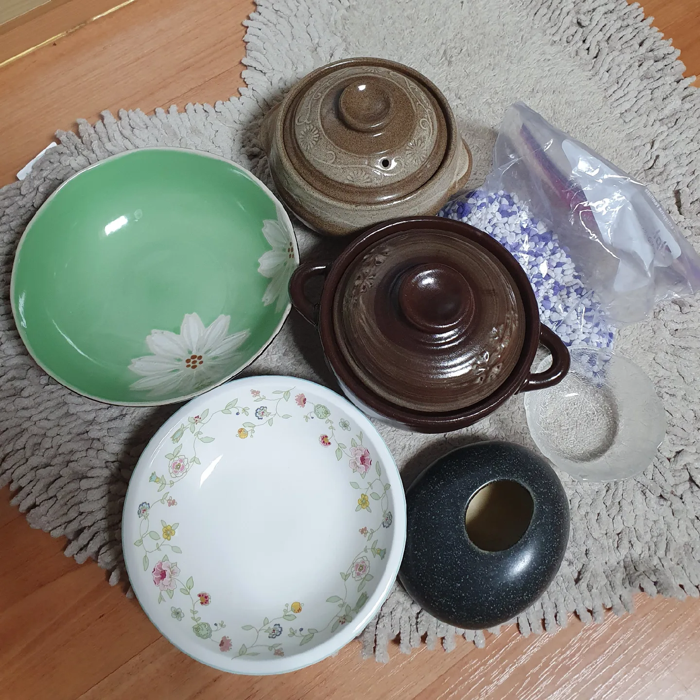 수경식물 화분 미니뚝배기 일괄