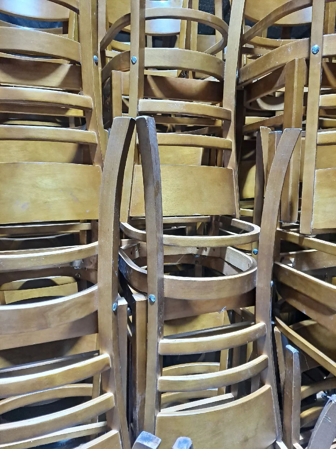 업소용 나무 의자70개