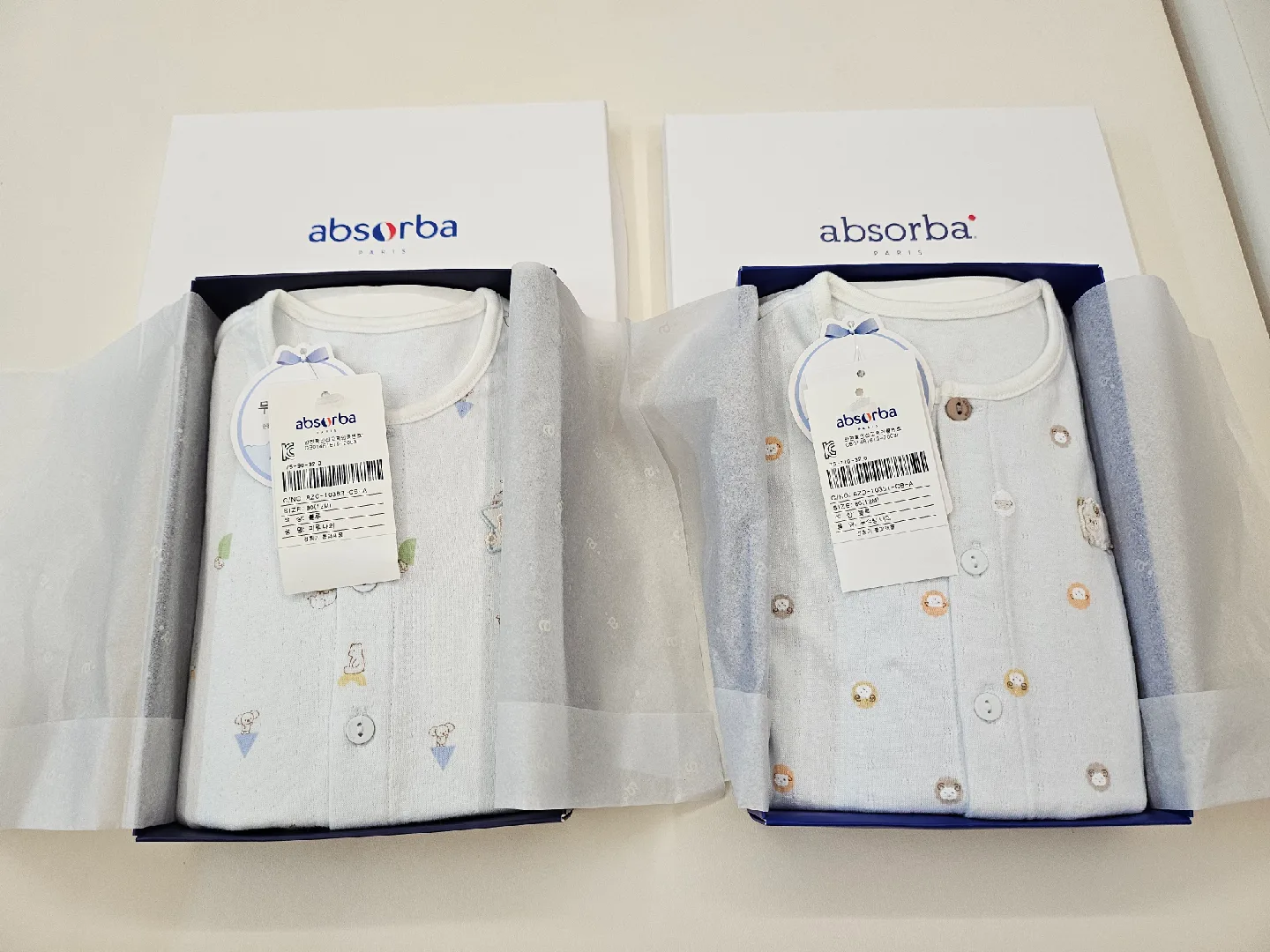 압소바 내의 아기내복80(12M)