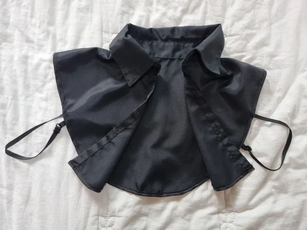검정 셔츠형 페이크 칼라 새상품