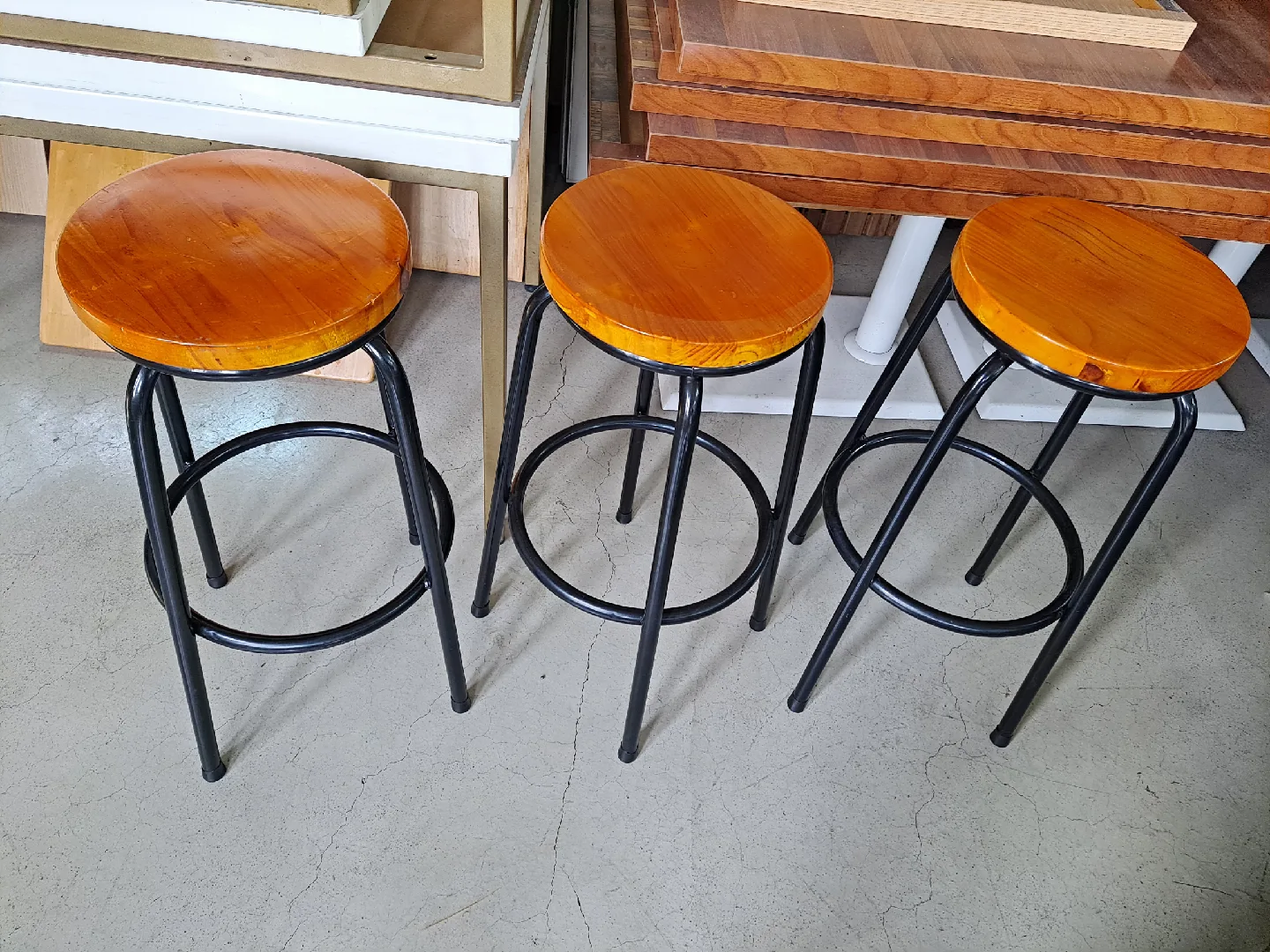 원목 바 스툴의자 3개