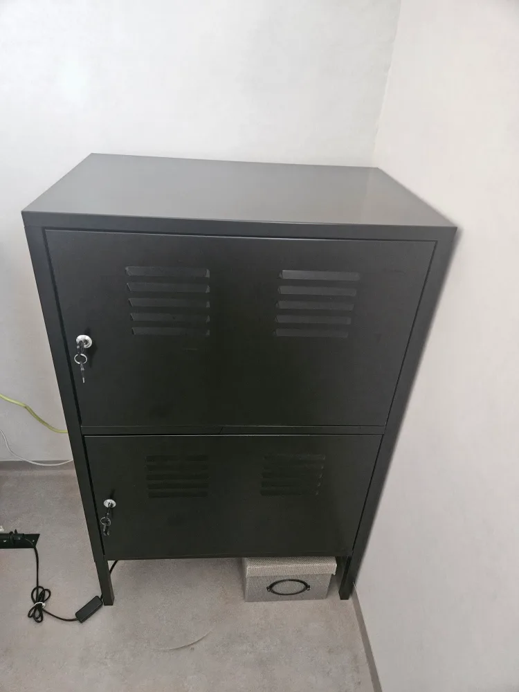 이케아 철제 캐비넷 블랙