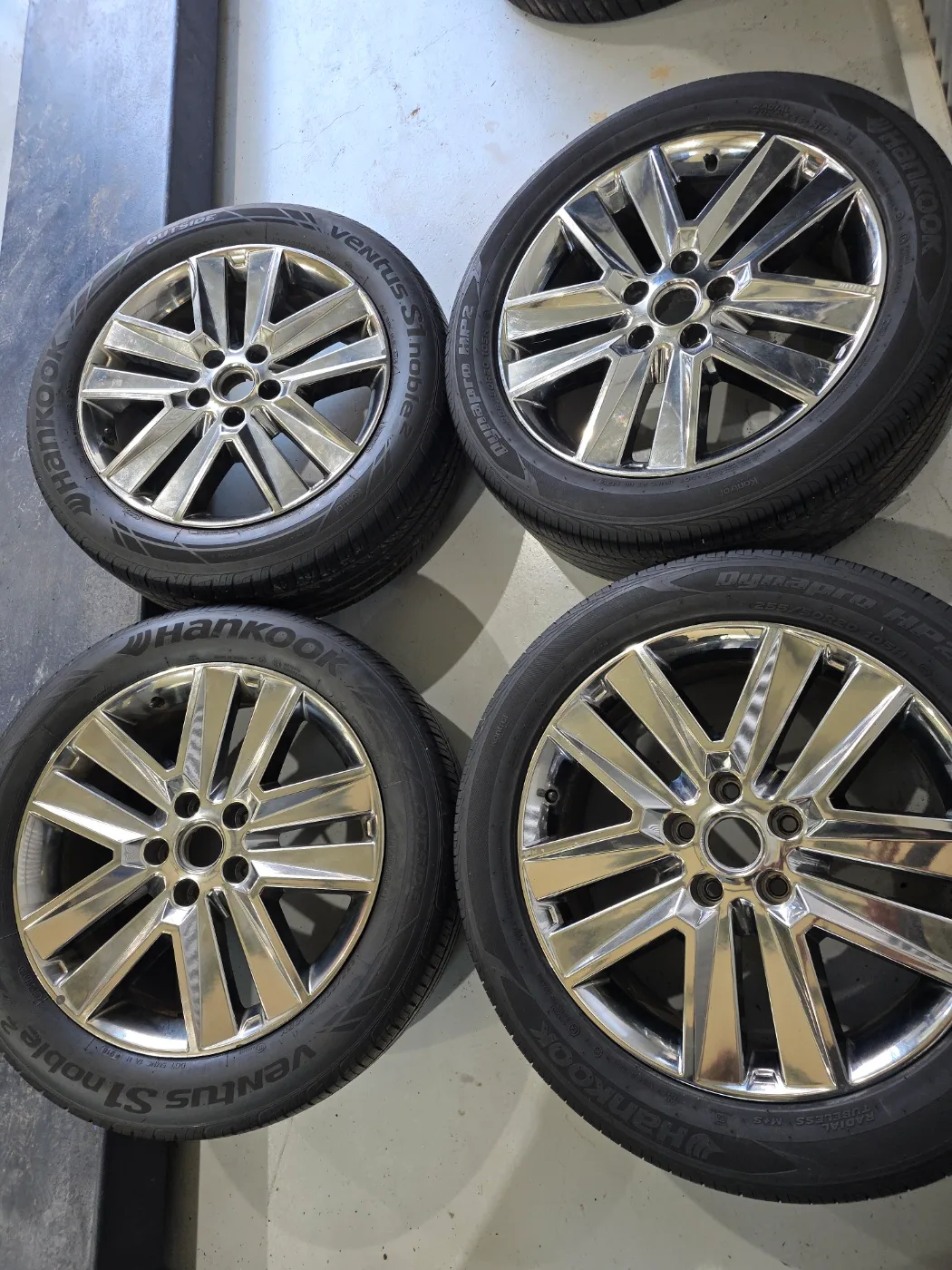 렉스턴 칸 20인치 크롬 휠 중고