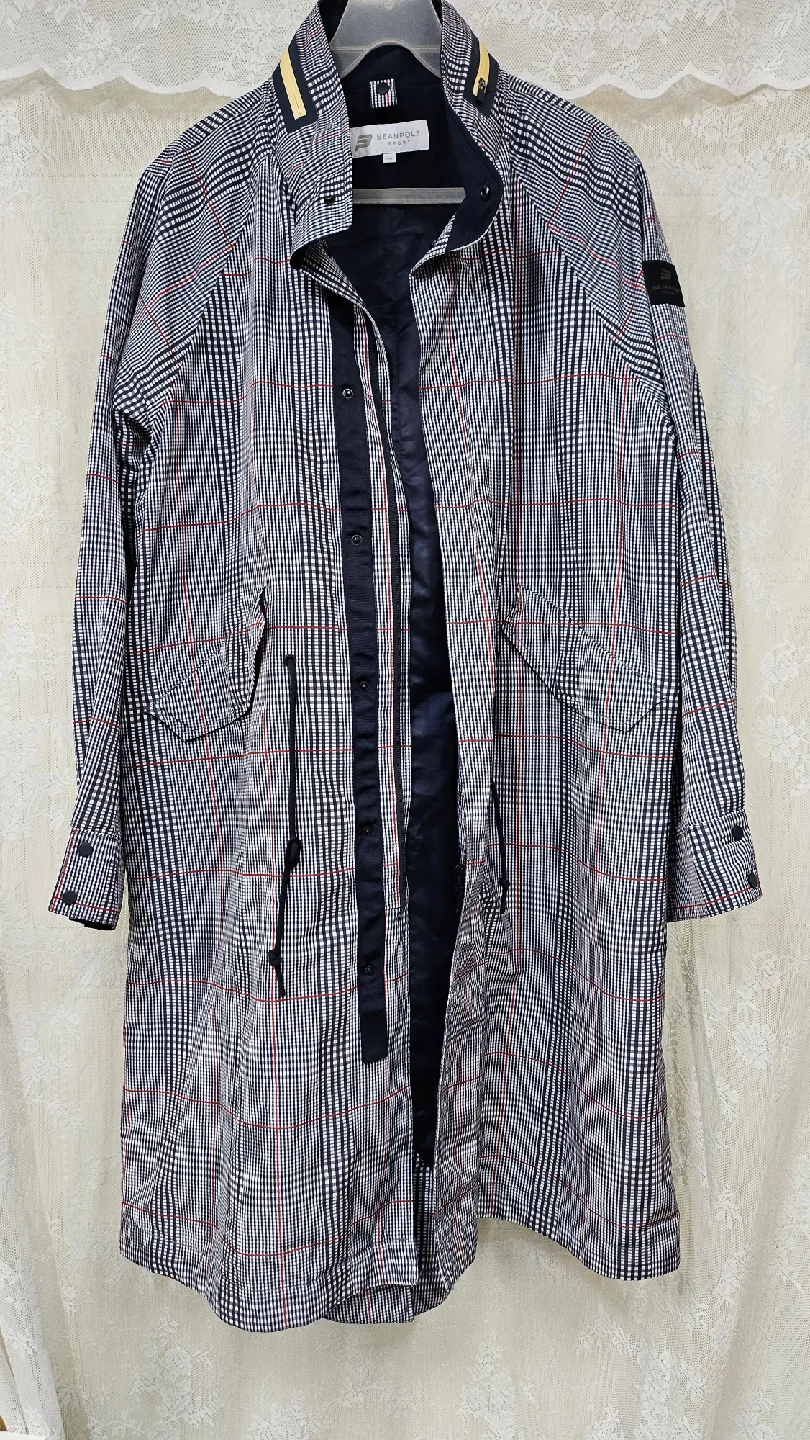 빈폴체크 롱코트