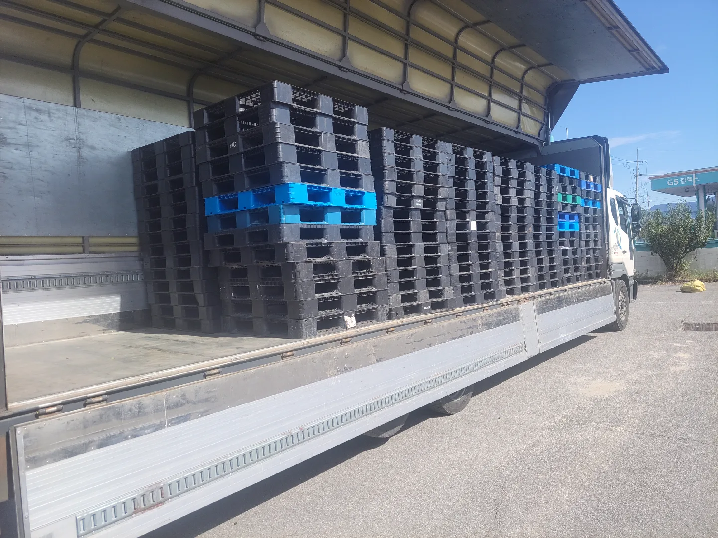 중고  플라스틱 파랫트 파렛트