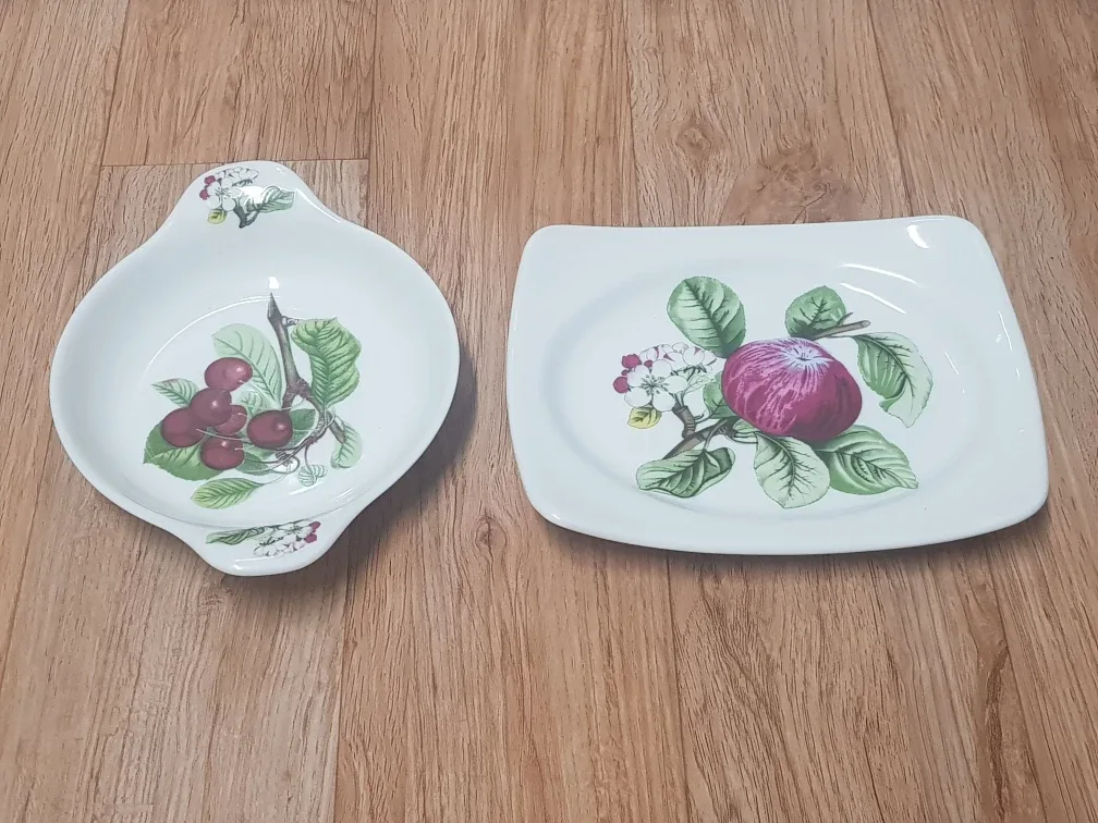 사과 체리 접시 세트 중고