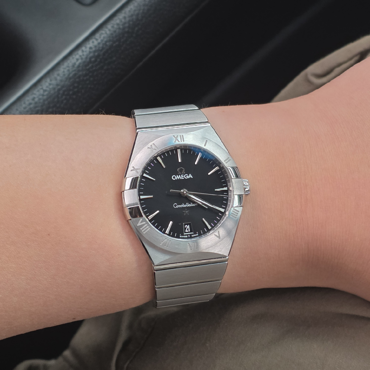 오메가 컨스텔레이션 메탈 시계