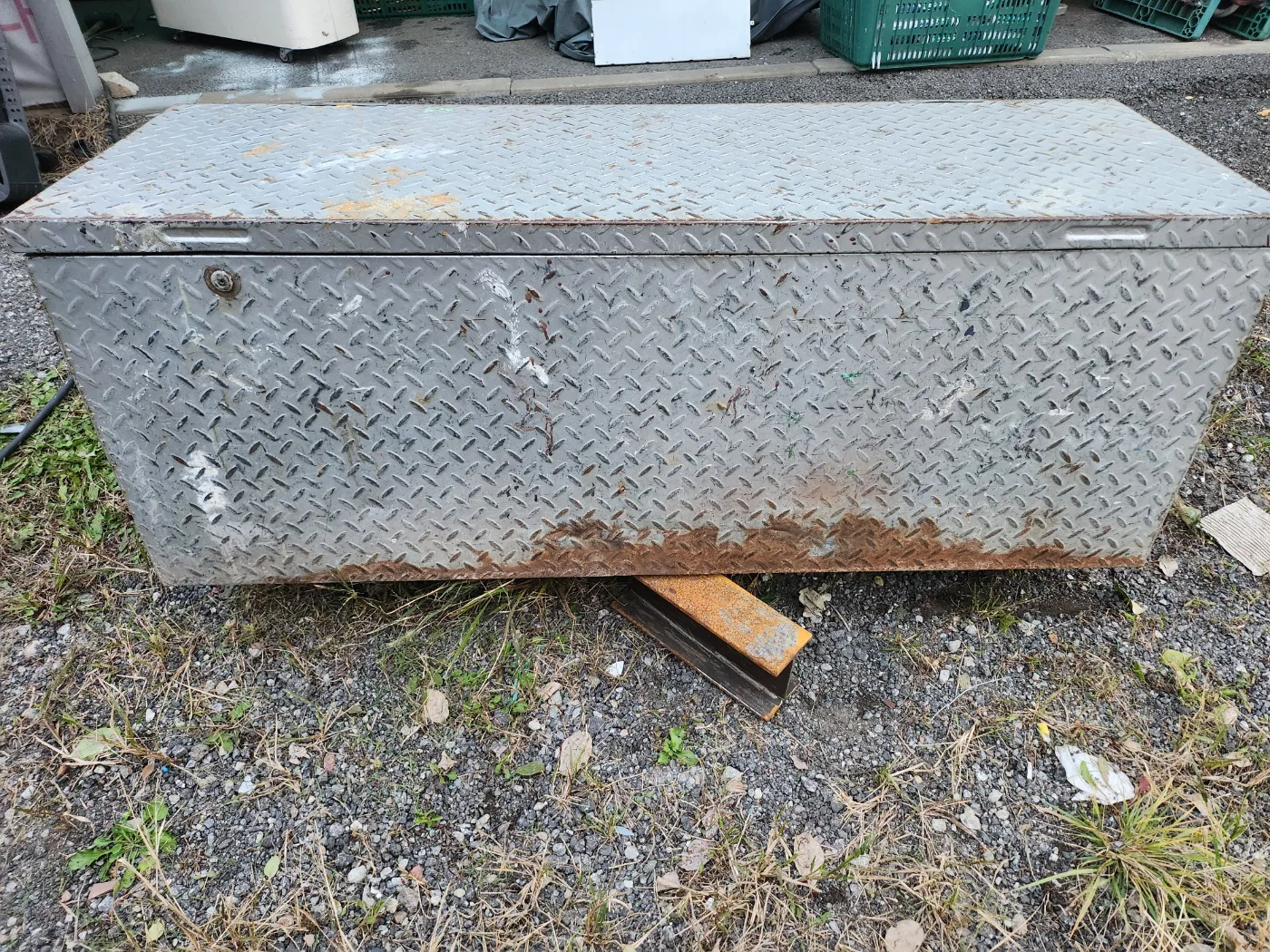 1톤 트럭 공구통 공구함 적재함 상태좋음 사이즈 1620*600*600  중고입니다