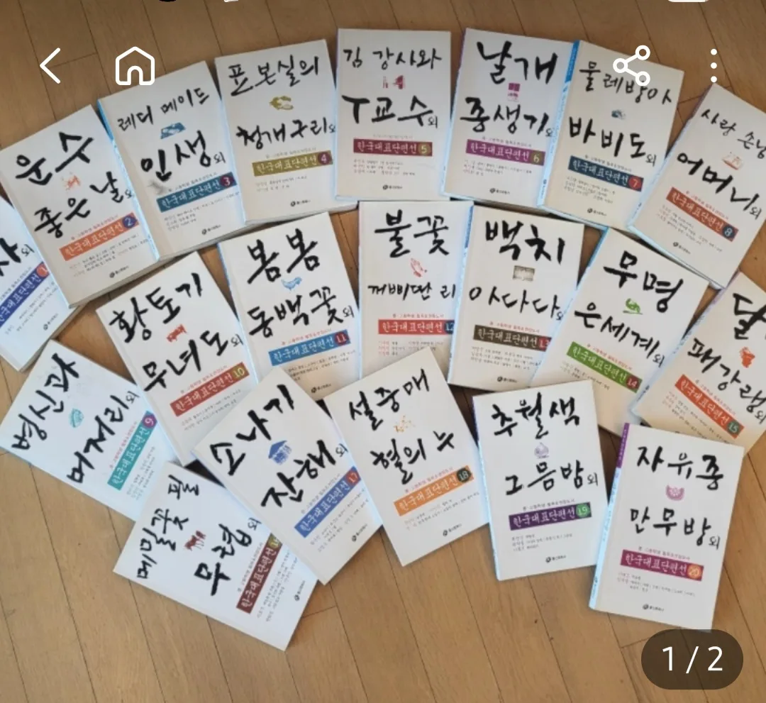 중고등필독 권장도서 한국대표단편선 전집