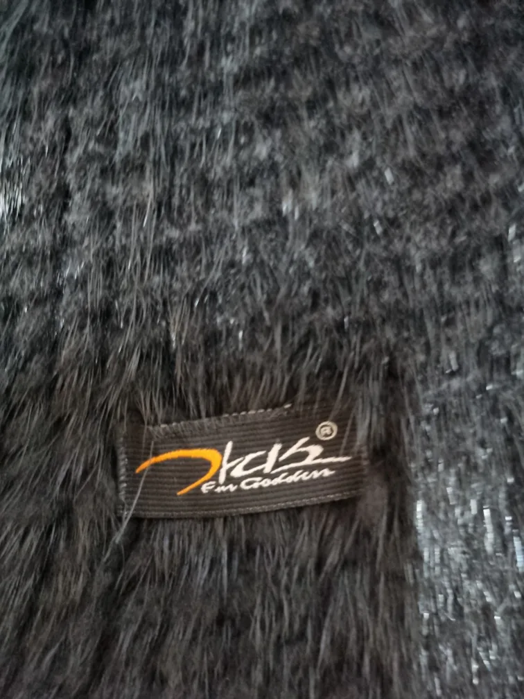 가디스 밍크 목도리 블랙(160cm, 46cm)