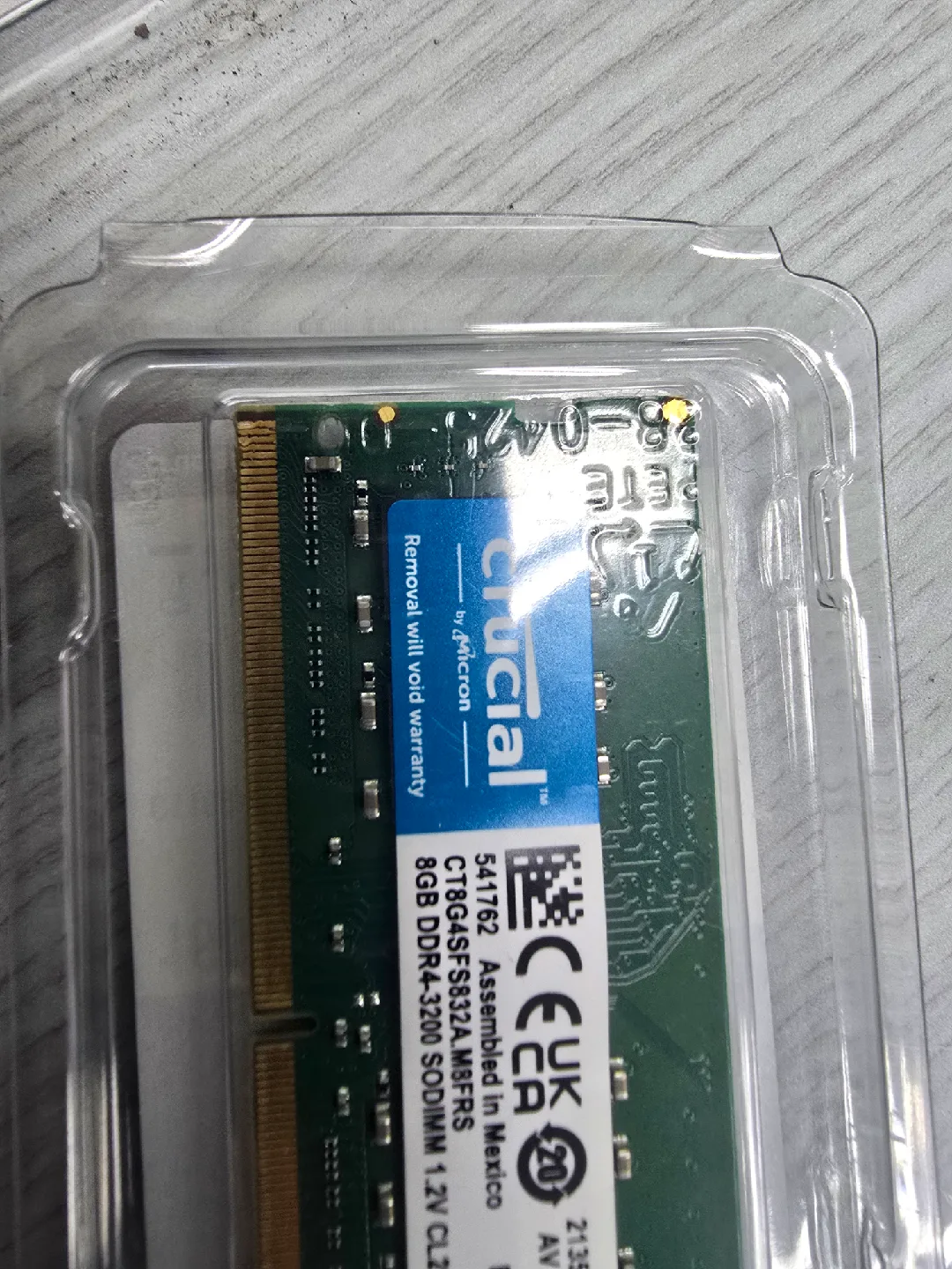 Crucial 8GB DDR4  노트북 램 판매(중고)