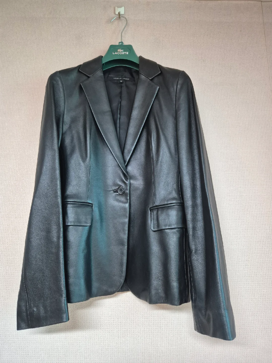 VOV 블랙 양가죽 블레이저 55