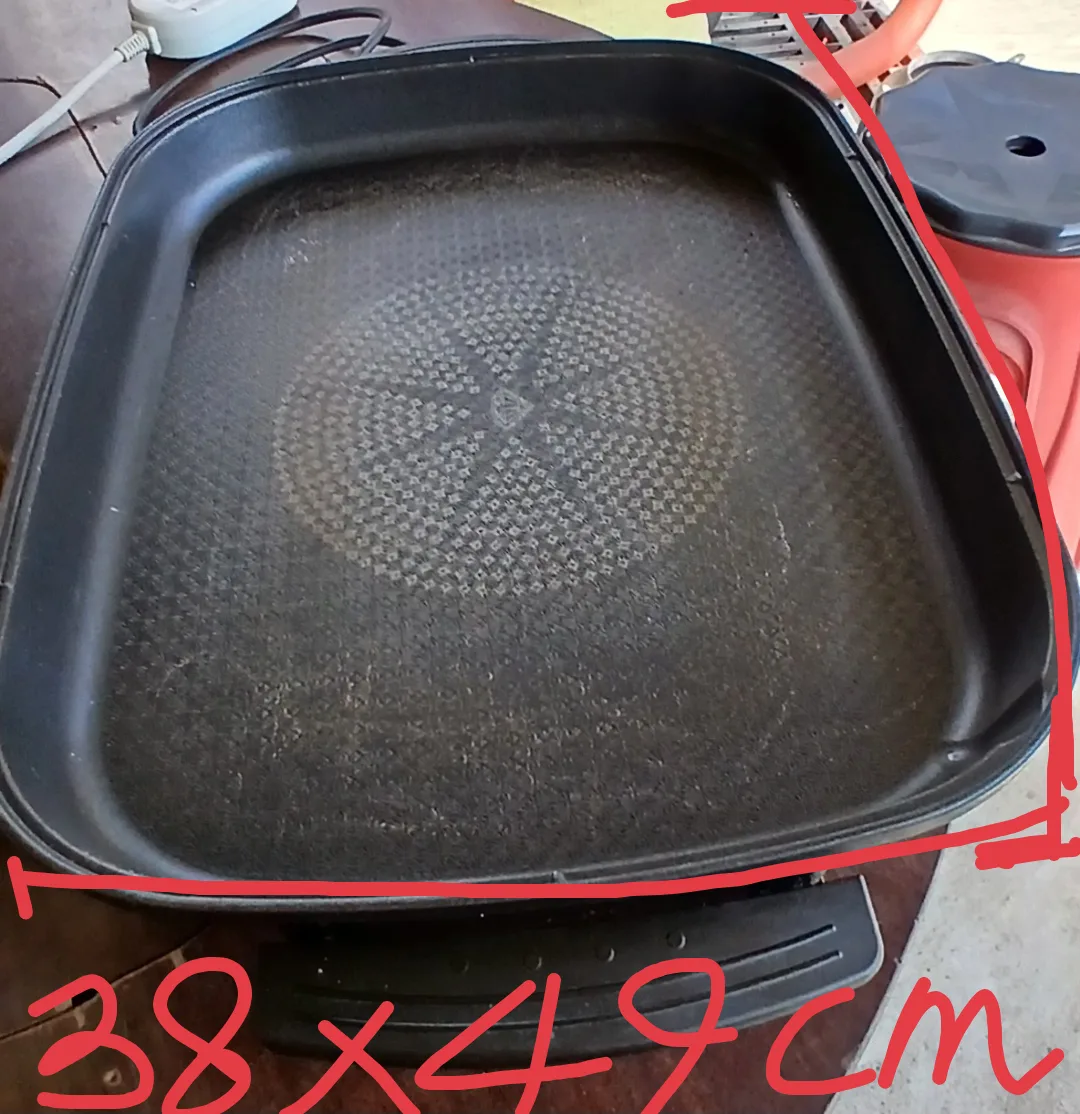 중고대원 사각 전기팬대형 DWP-6400높이11.5cm양넒이38×49cm새우대하구이해요