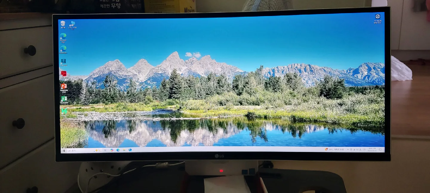 LG 일체형커브드모니터 29인치