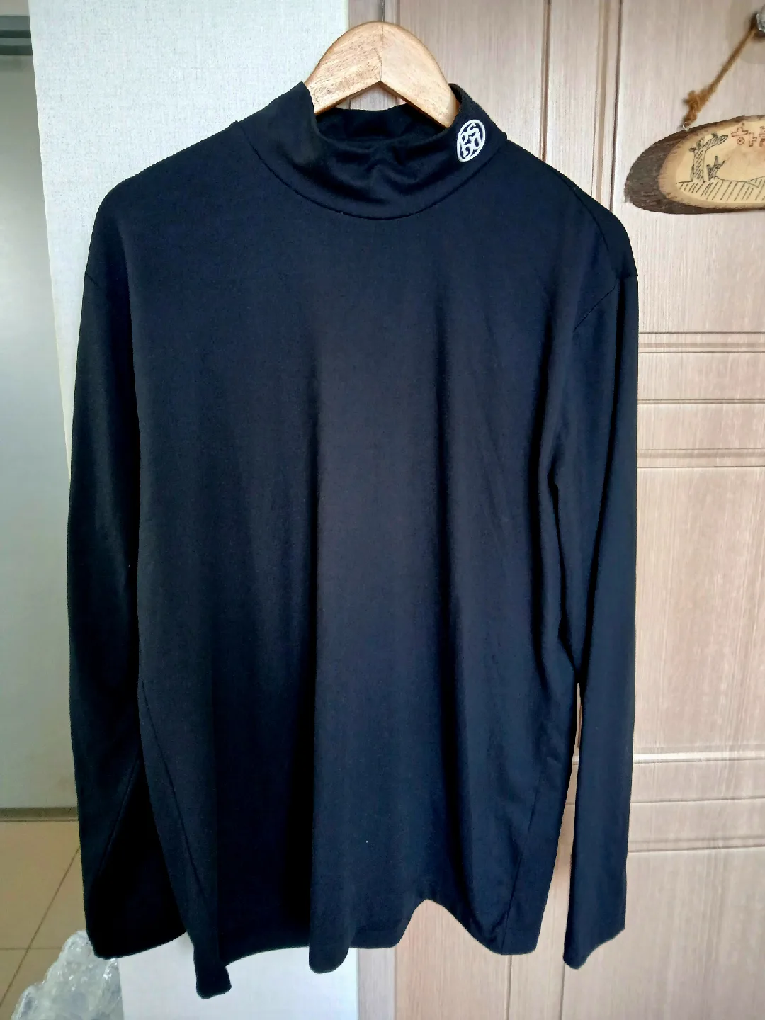 (중고특A급)남성 PASSARDI 블랙 터틀넥 티셔츠 110