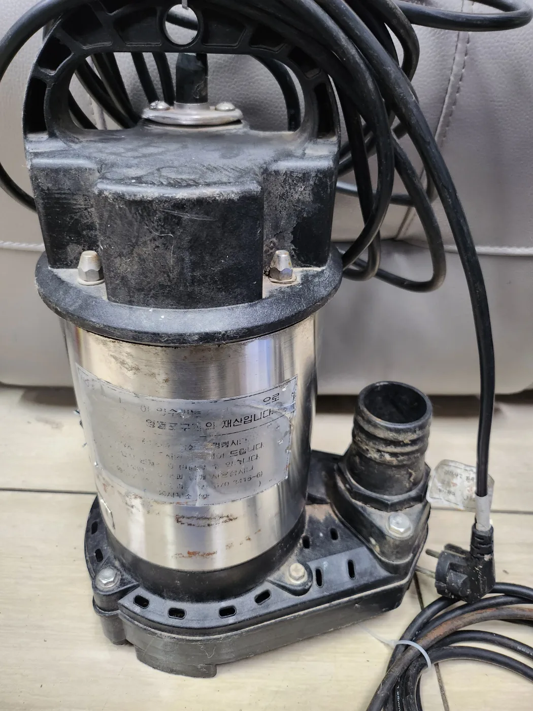 스텐 수중펌프 한일 IP-435 자동 수동 겸용 중고입니다