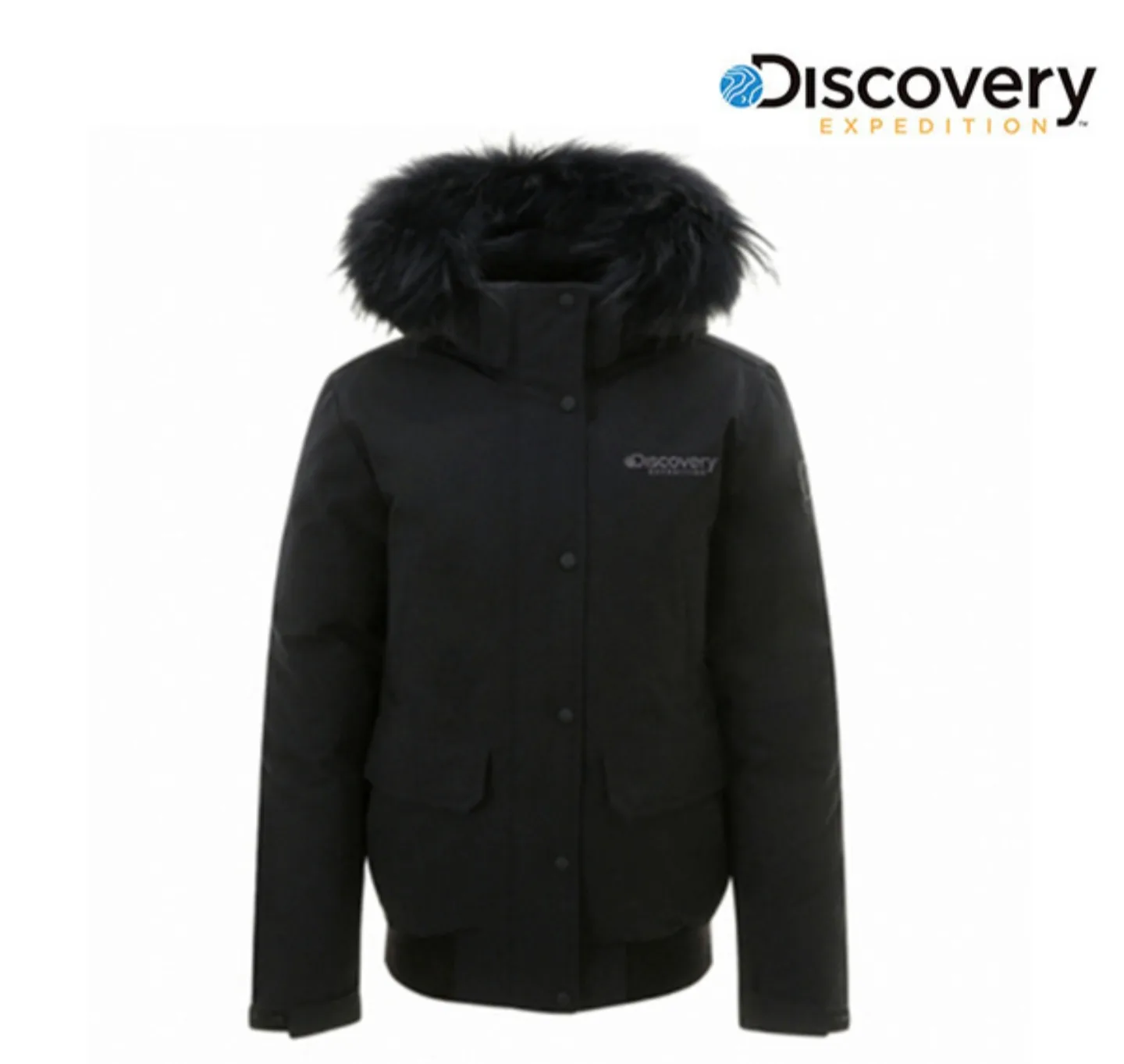 디스커버리 마운드쿡 블랙 숏패딩 M/95