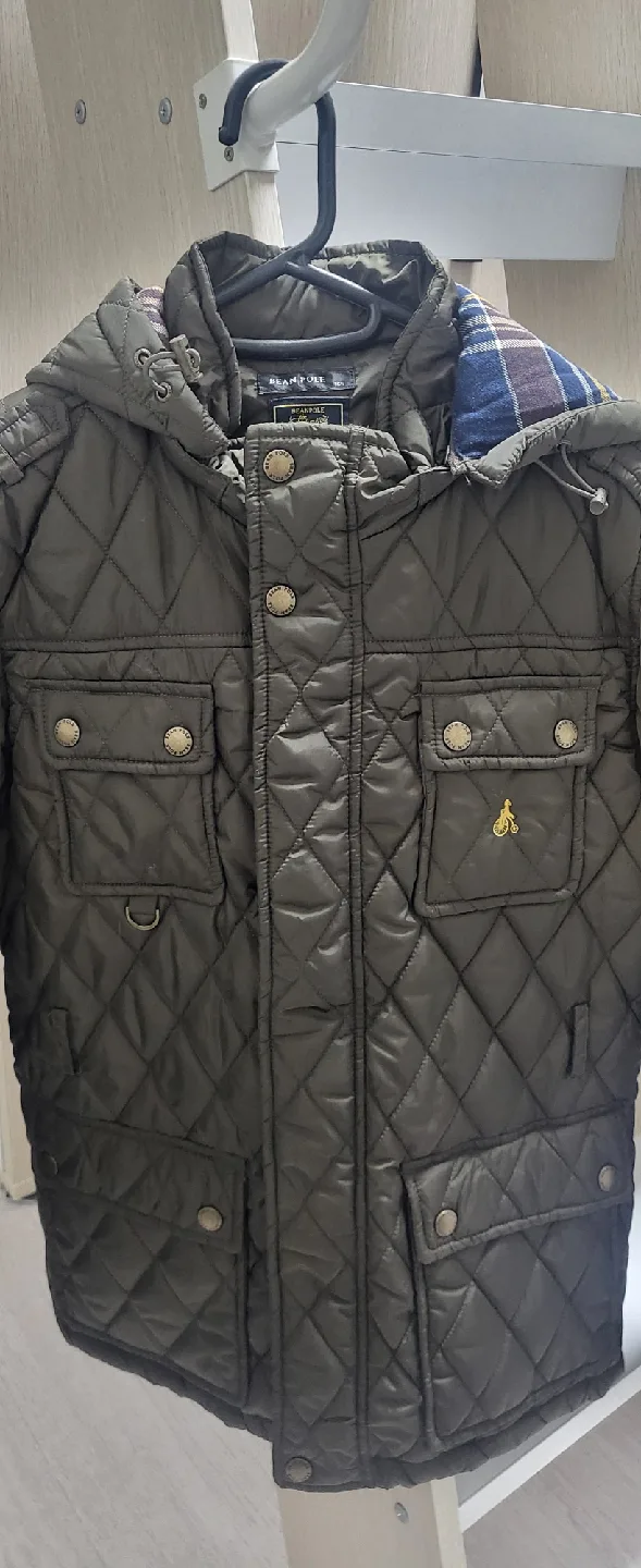빈폴 키즈 퀼팅 자켓  카키