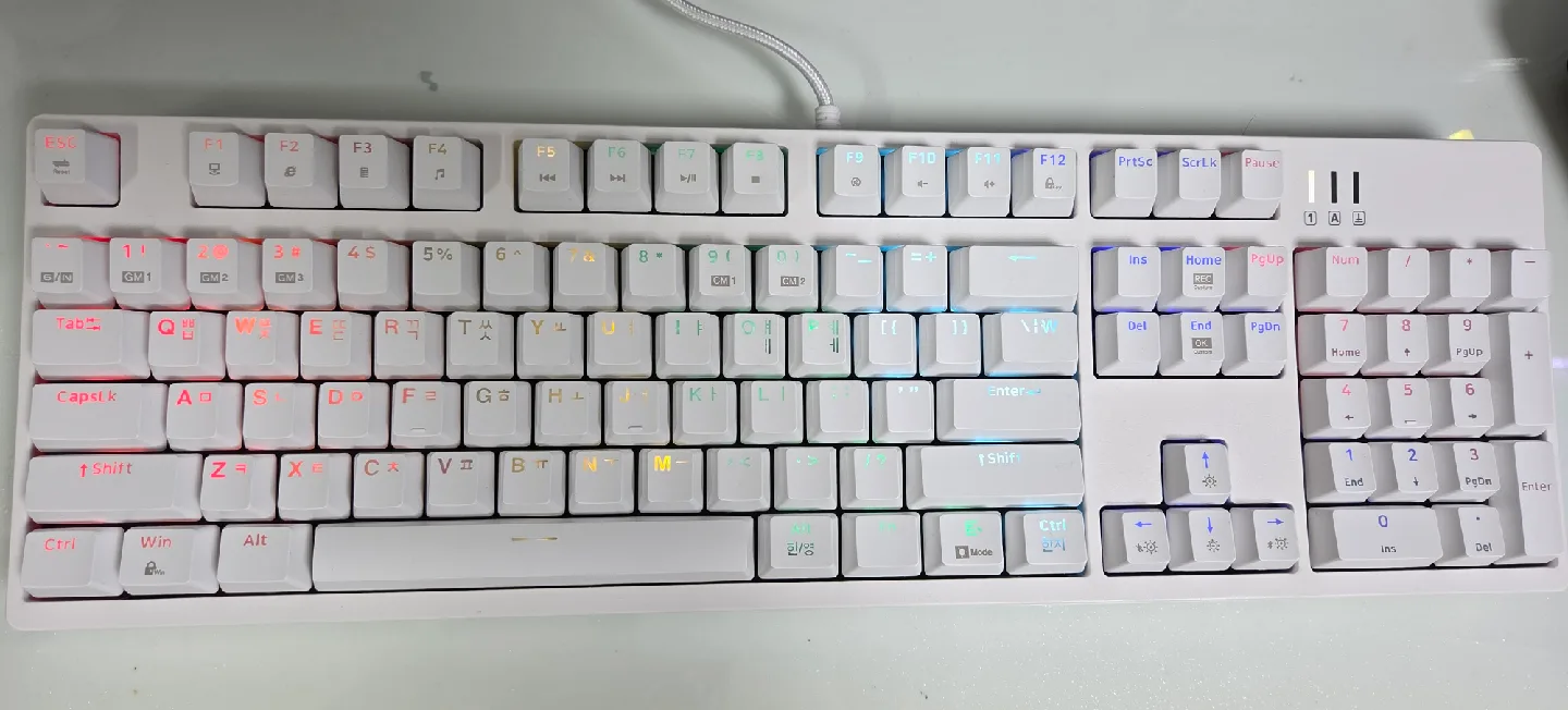 앱코 K660S V2 카일 광축 V2 게이밍 화이트 (택타일)