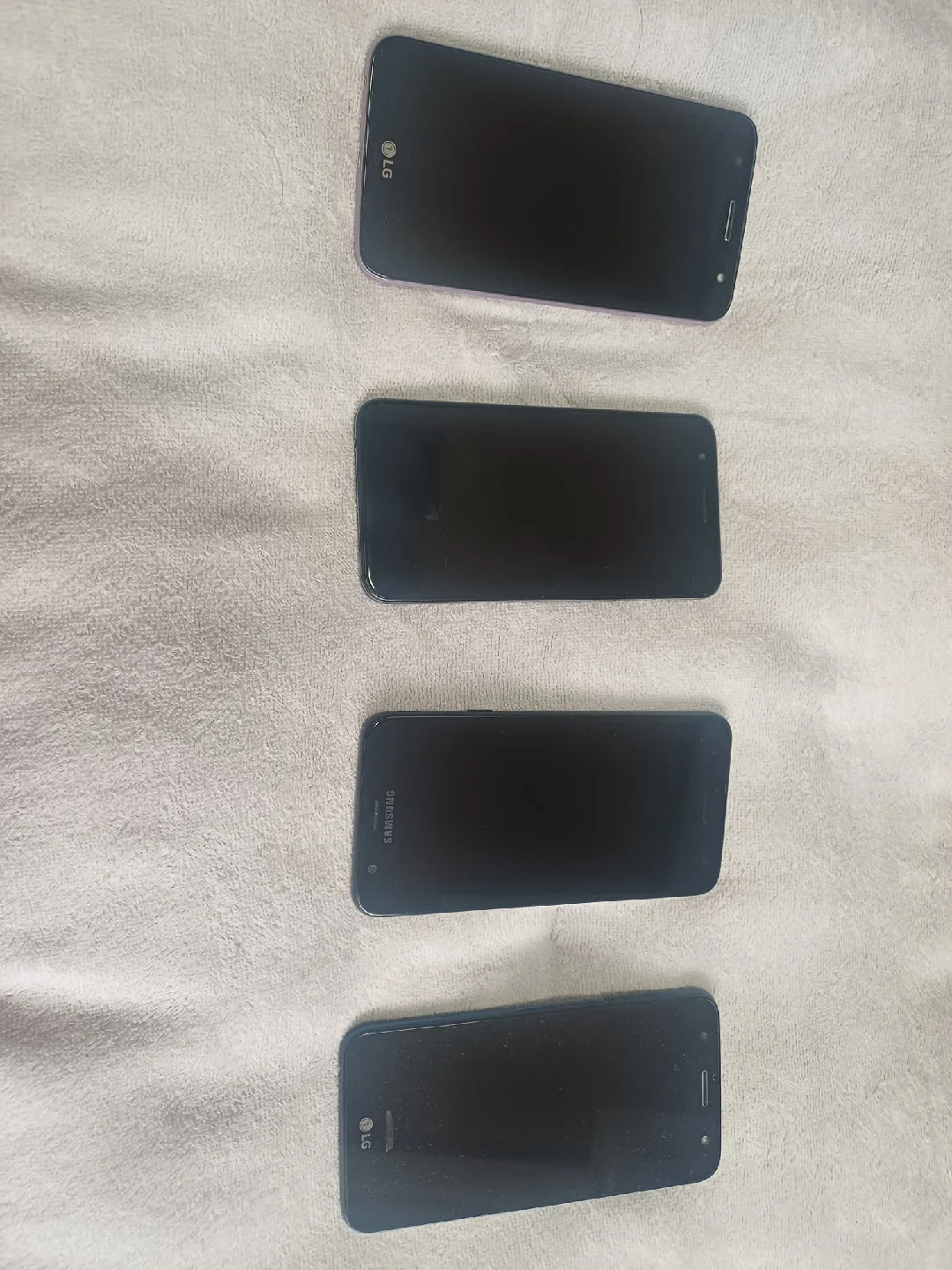 중고 스마트폰 4대 (LG, 삼성) 일괄 팝니다 [정상 작동]