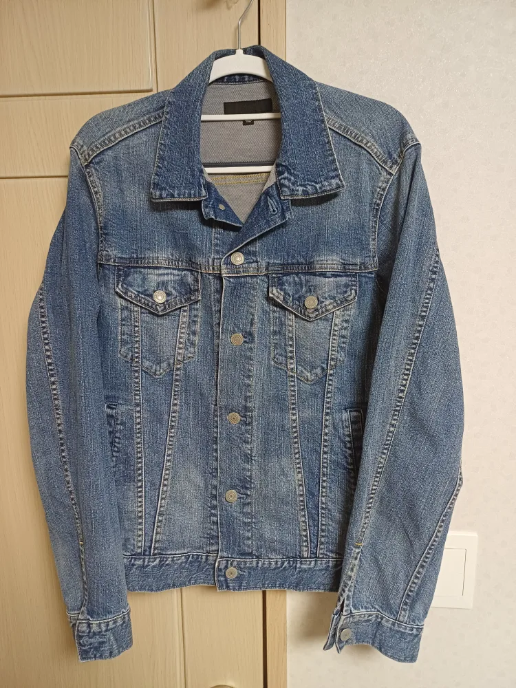 유니클로 데님 자켓 L