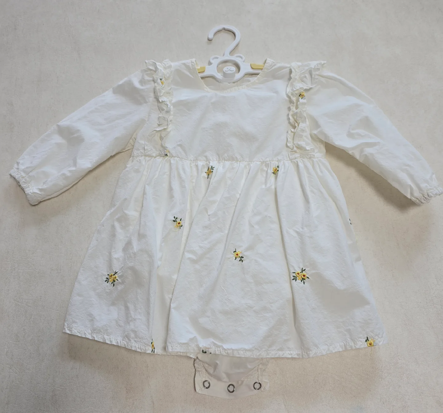 Mac 아기 꽃자수 원피스 M(90~95)