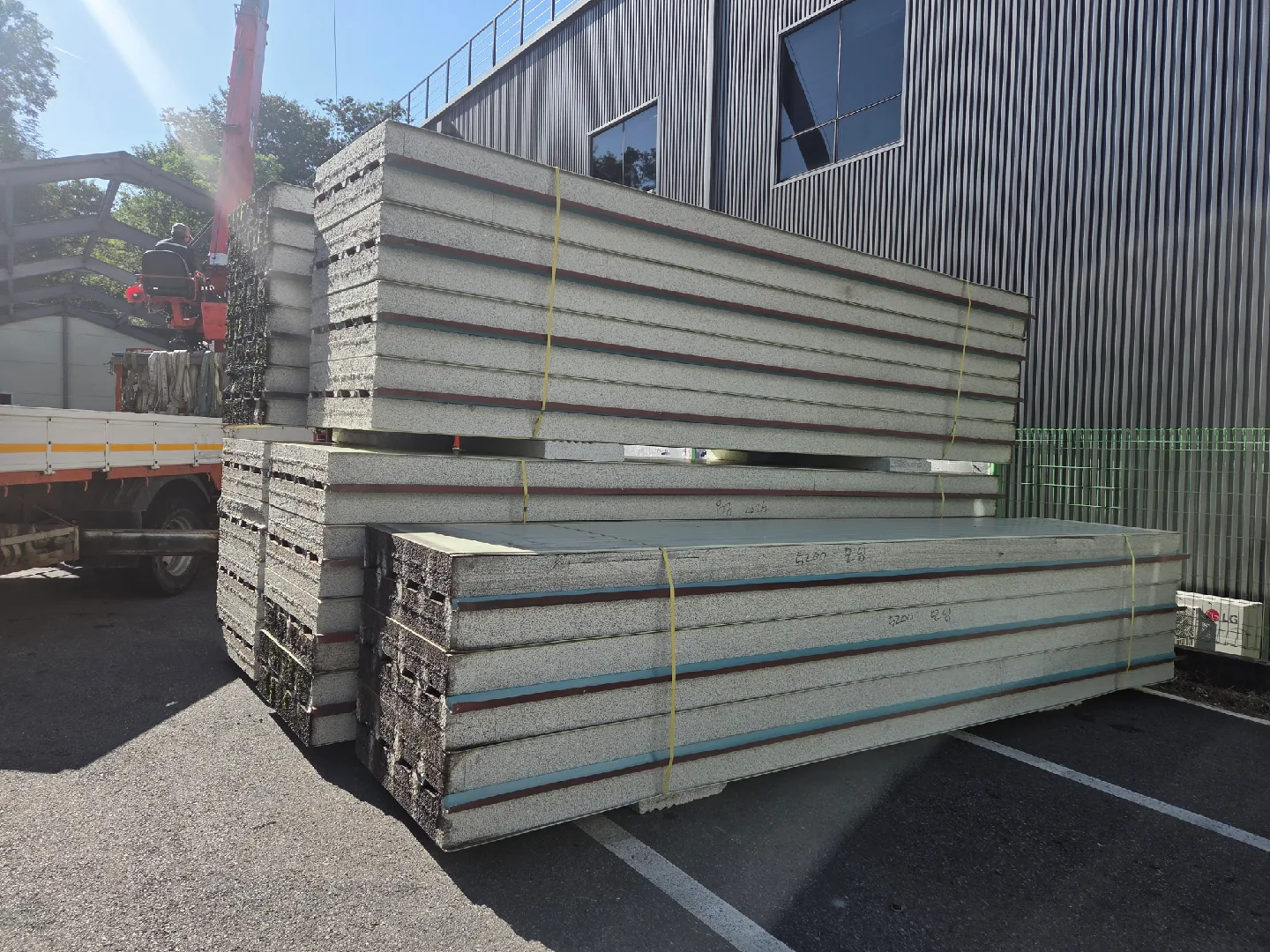 중고 샌드위치 패널 지붕판넬 150티