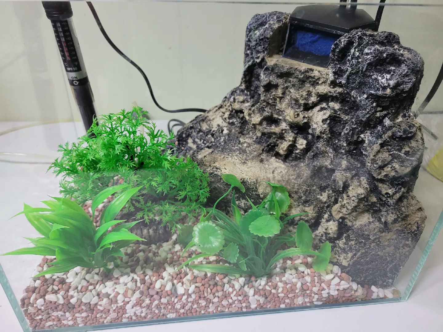 폭포수 구조물 포함 어항 세트 판매합니다