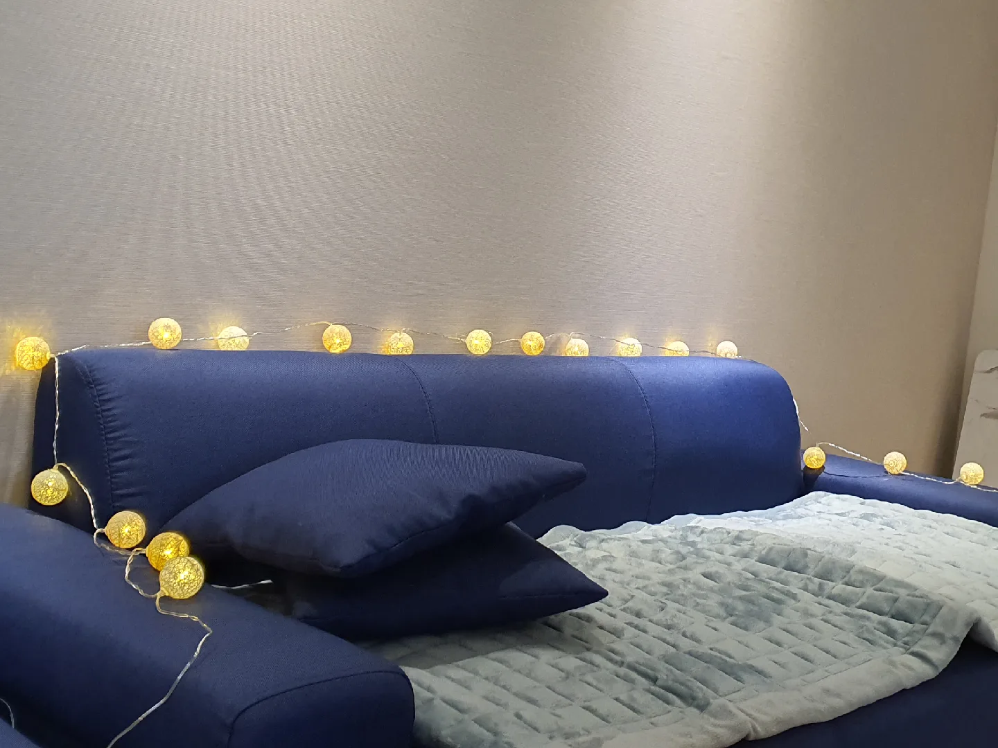 💝💝💝(나눔)낮은 쇼파 3인용 블루블루💝💝💝