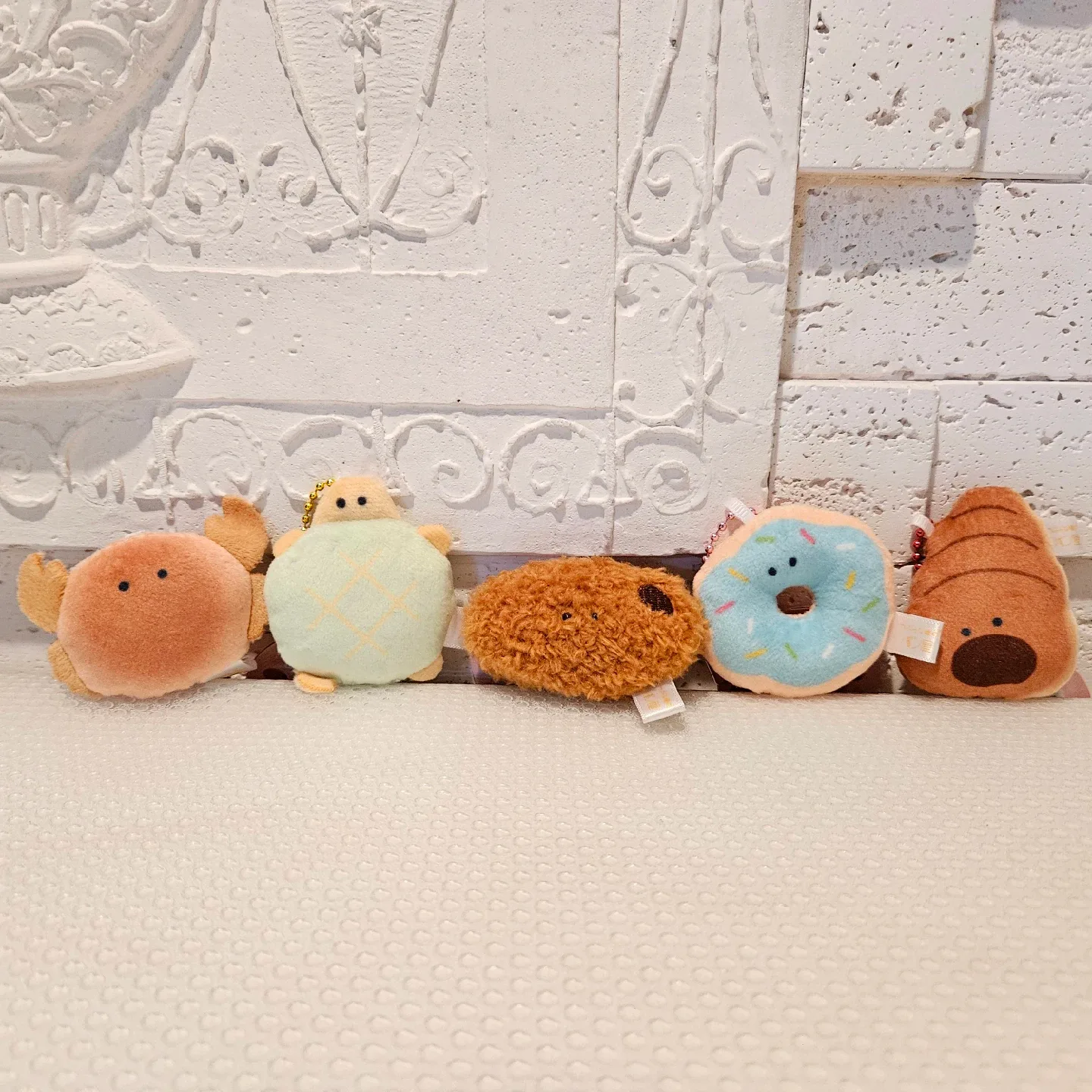 츠부라나 거북이 메론빵 게 초코  볼체인 키링 볼체인 가방고리 인형