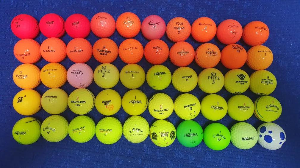 골프공 (중고)칼라공 50개.2