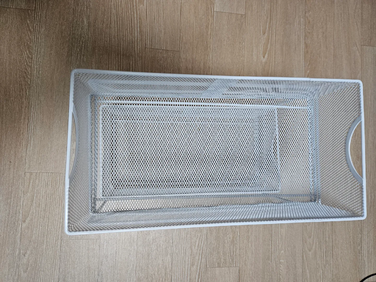 철제 수납 바구니 2단