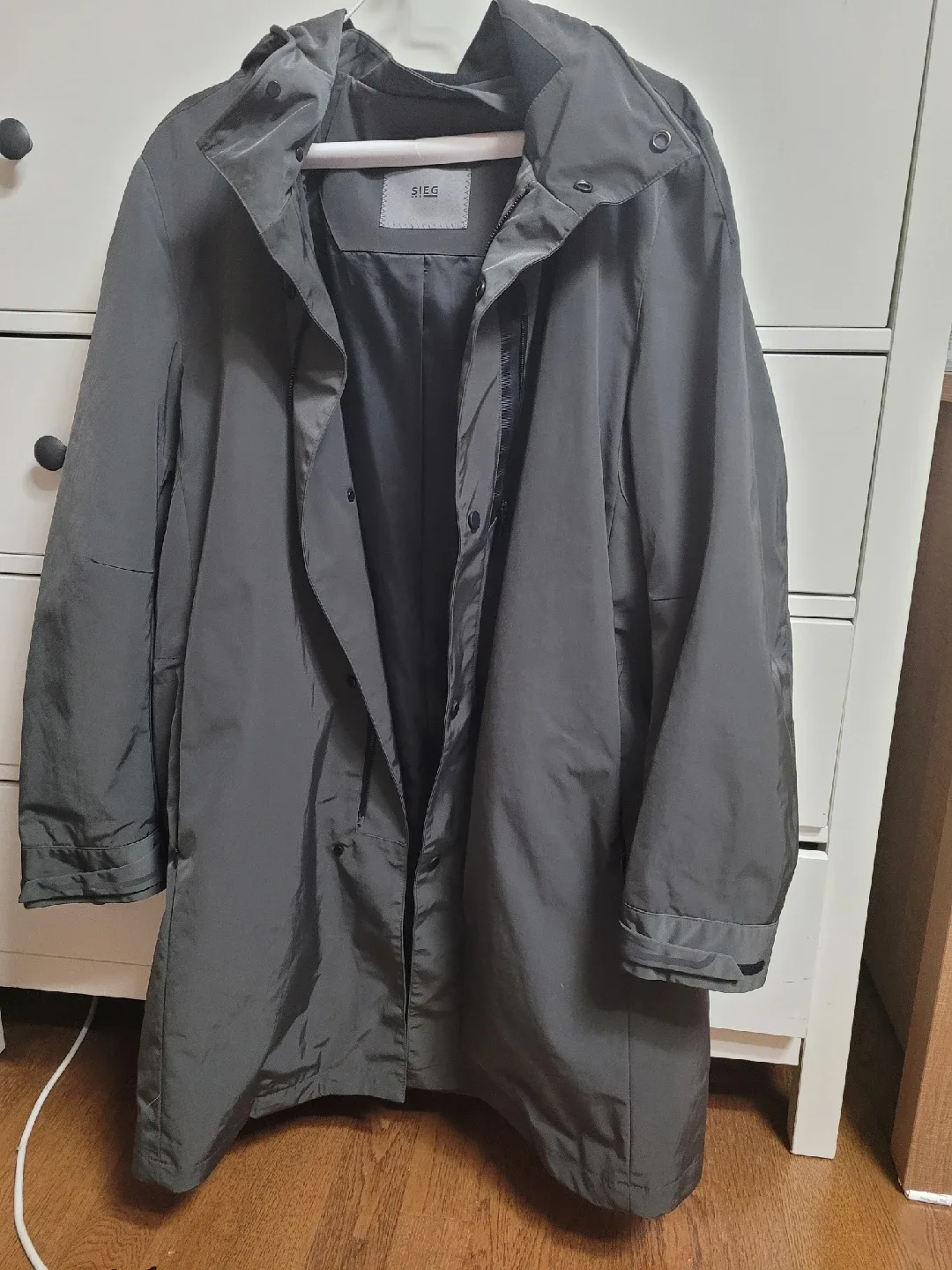 SIEG 남성 후드 코트