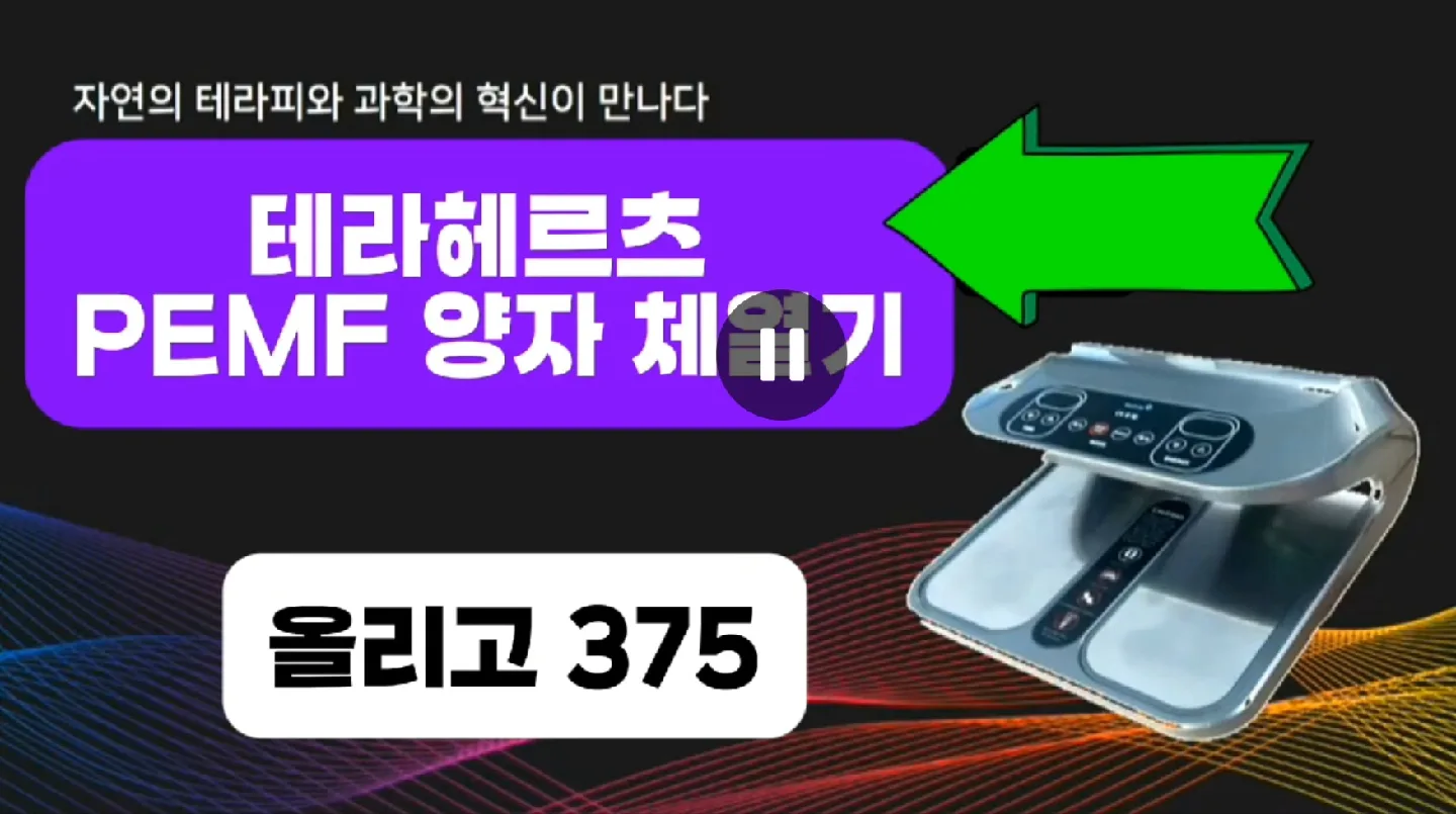 올리고 375 테라헤르츠 PEMF 양자 체열기 중고거래.