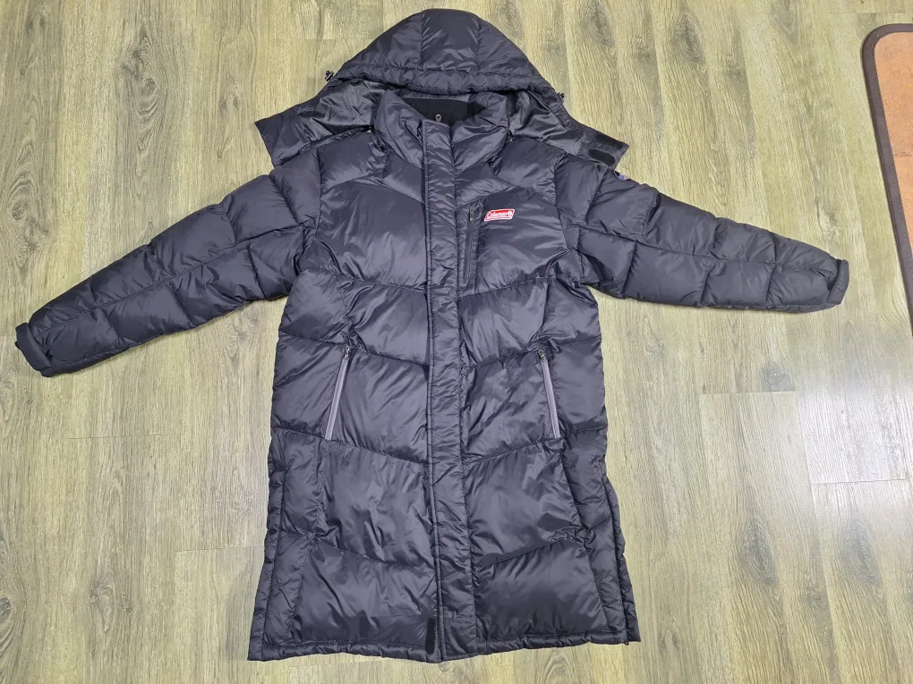 새상품 입어보고 결정 콜맨 패딩 블랙 남녀공용