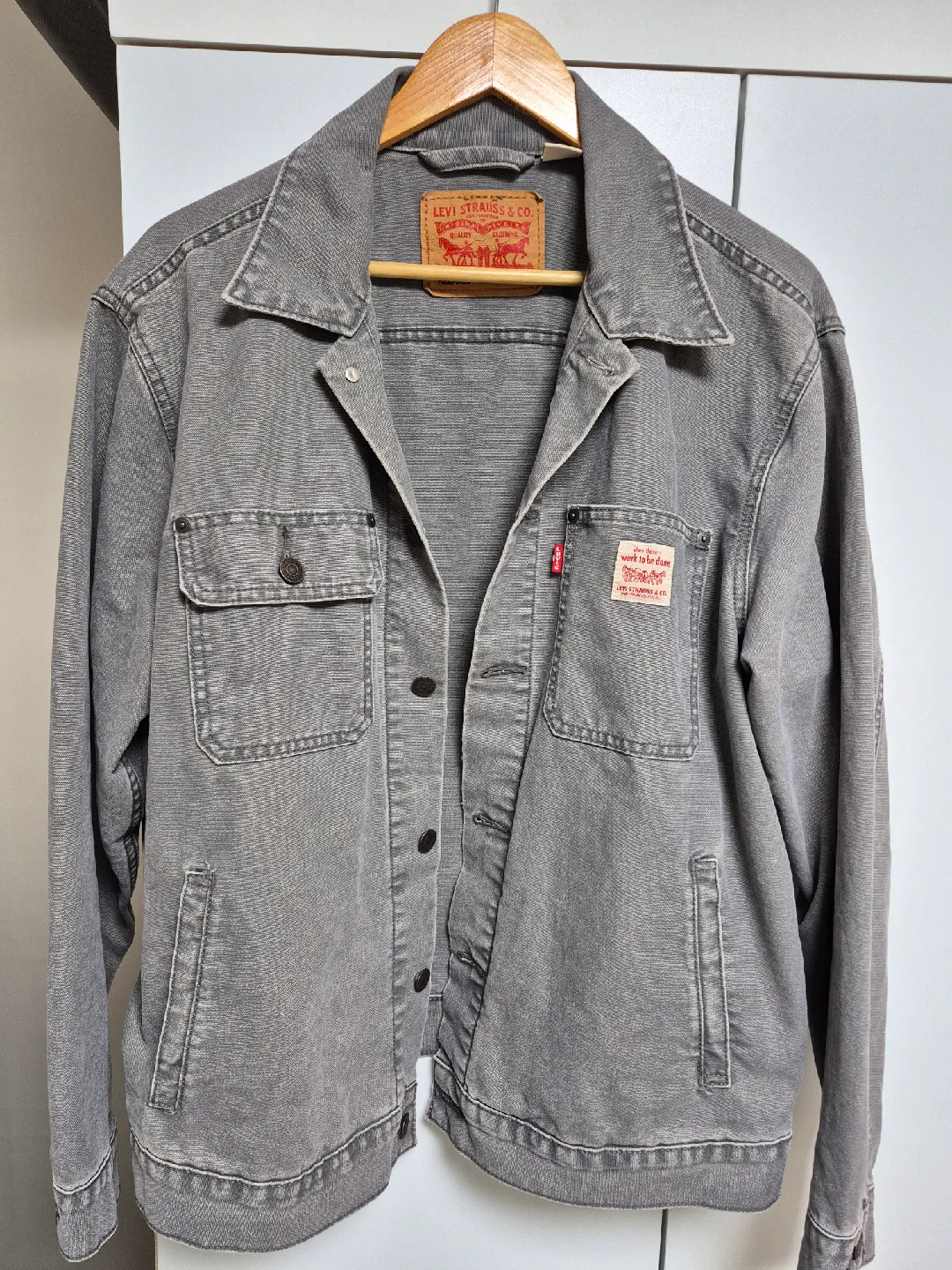 리바이스 남성 릴렉스핏 데님 자켓 M