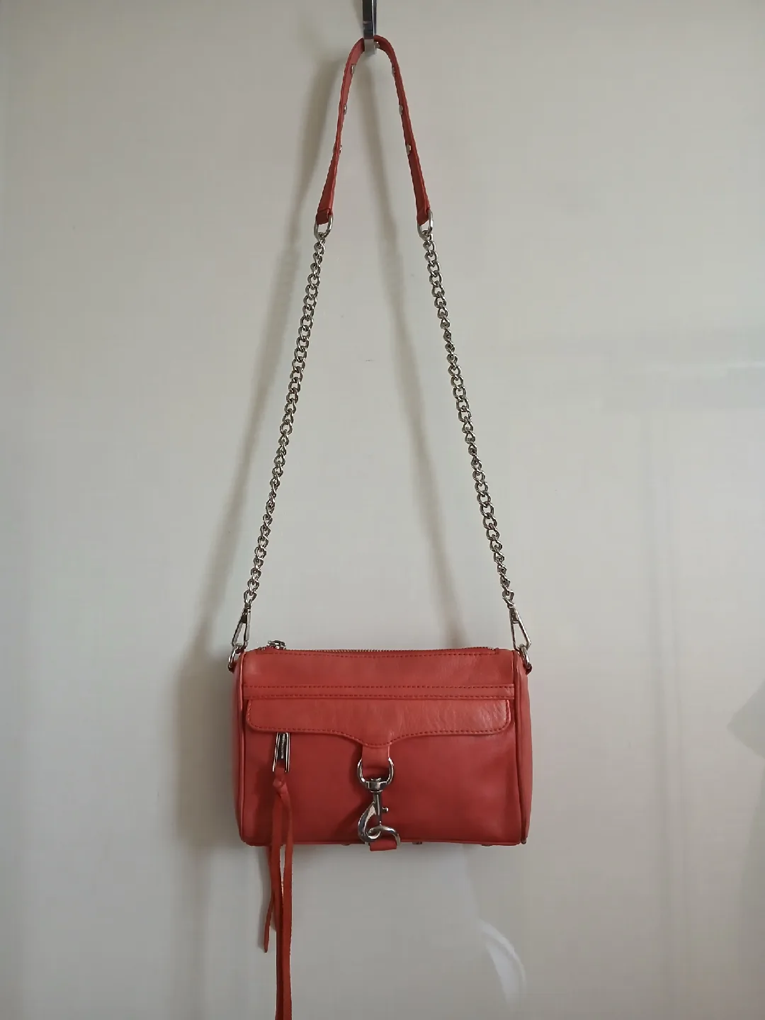 레베카밍코프 코랄 오렌지 크로스백 (가로25,세로 16cm)🧧