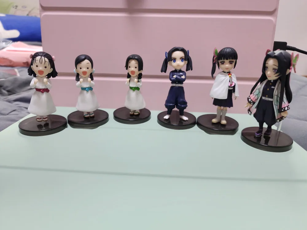 귀멸의 칼날 월콜 피규어 6종 세트 일괄 중고.박스없음