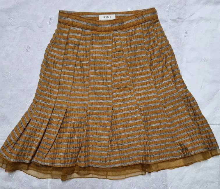 MINE 마인 골드 브라운 스커트 67-98