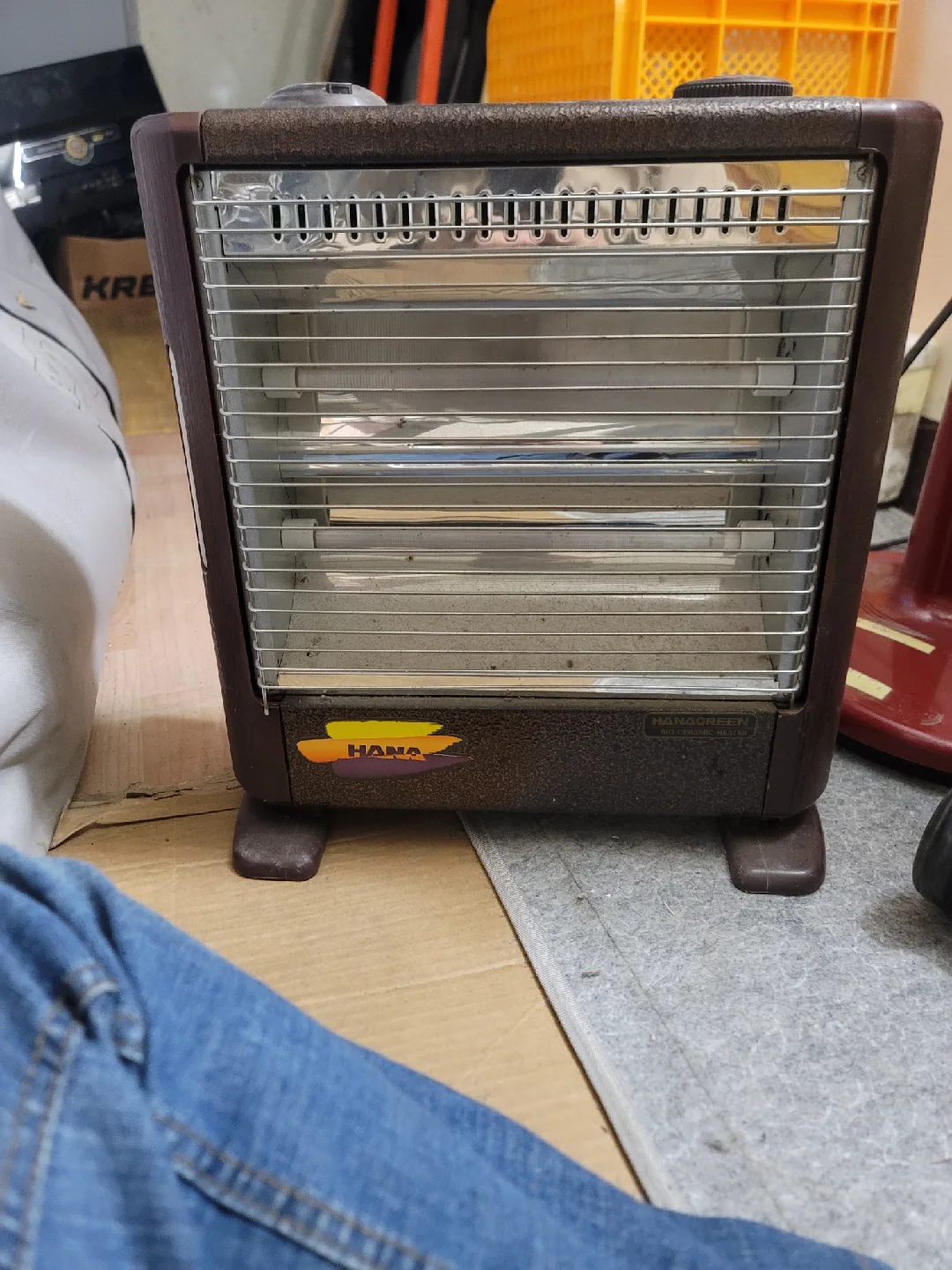 하나전자 전기 스토브 브라운