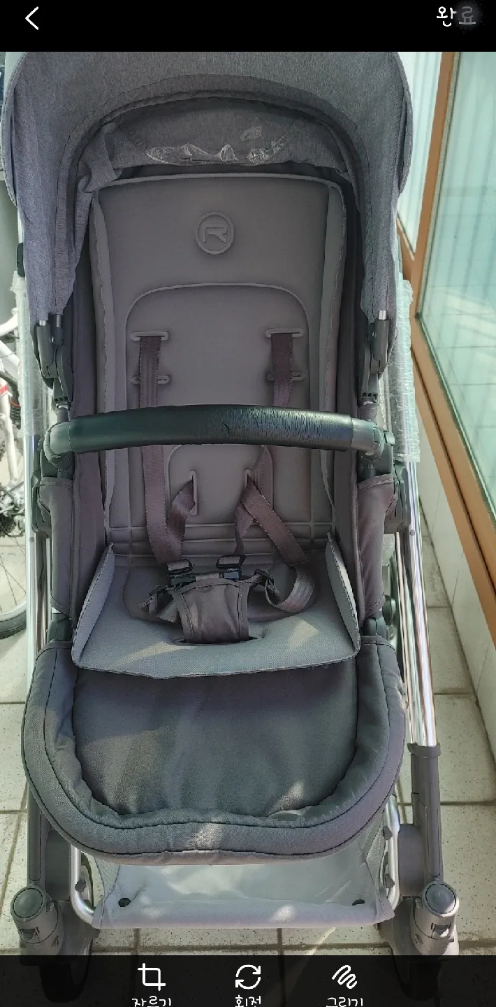 리안 솔로 절충형 유모차 회색