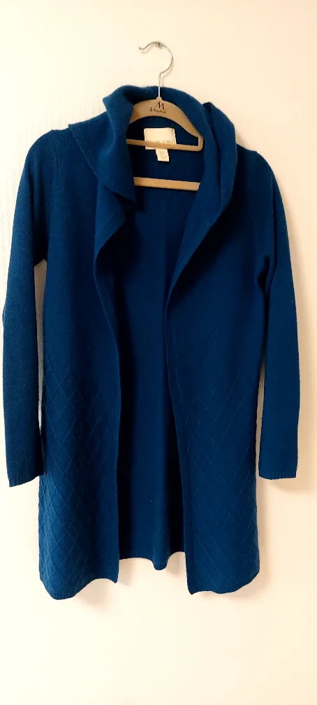 신시아로울리 캐시미어 100프로 후드 가디건