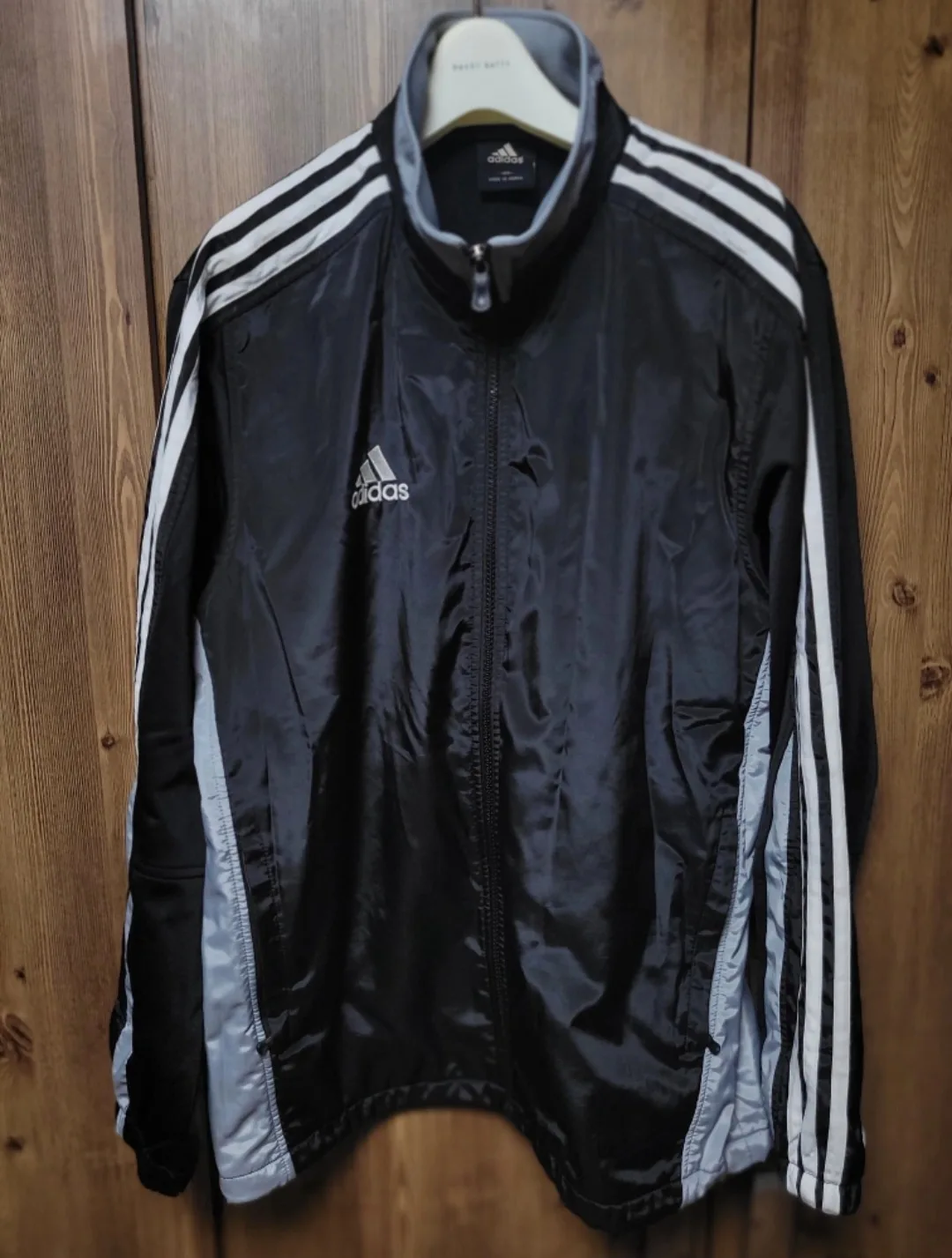 아디다스 삼선 바람막이 100 오버핏