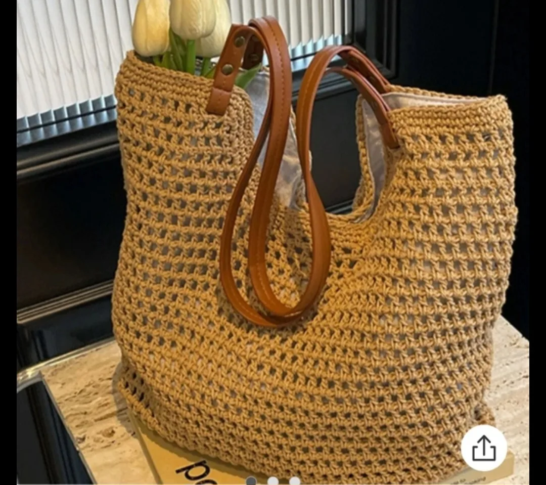 새상품 라탄 토트백 & 버킷햇