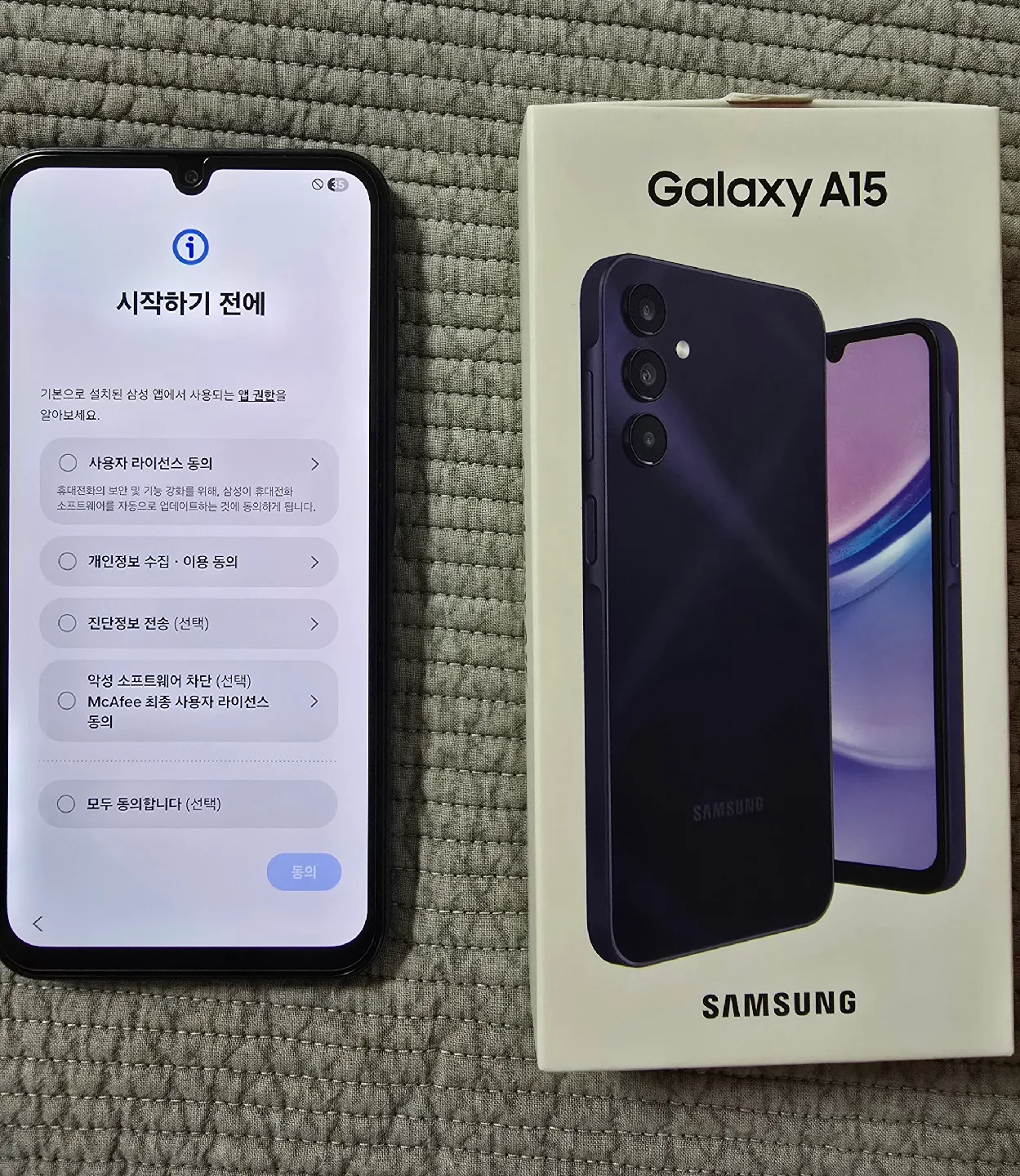 갤럭시 A15 128GB 팝니다(중고폰)