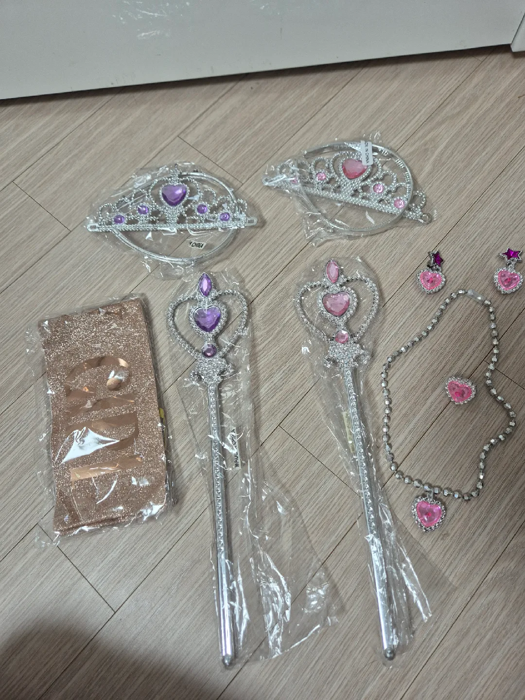 공주 핑크/보라 액세서리 세트 (새상품+중고)