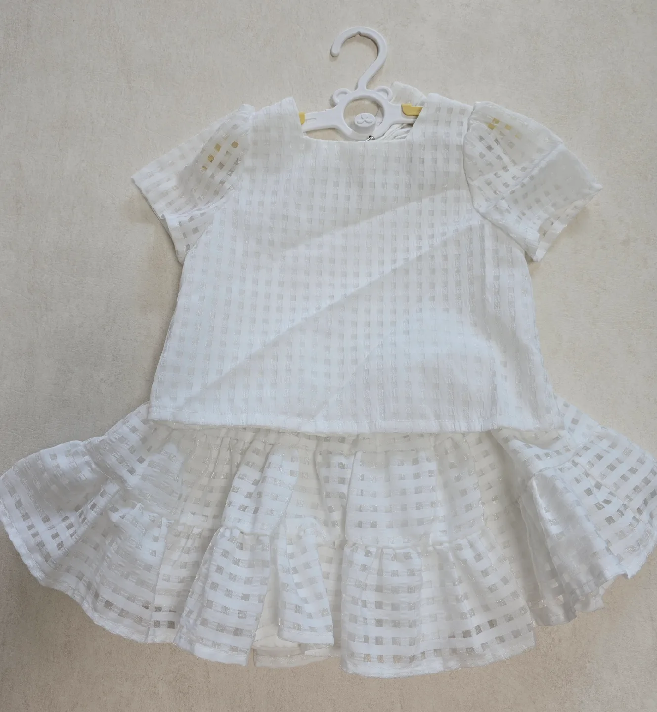 Cheek 여아 체크 원피스 100