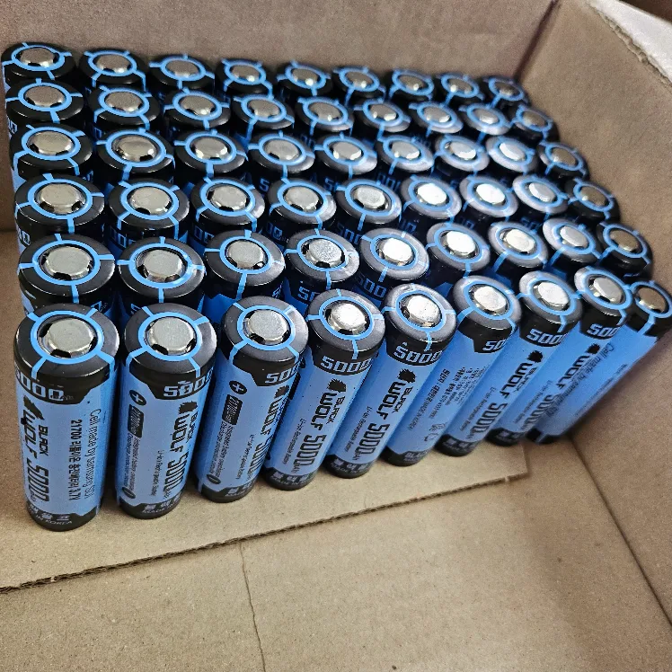 리튬이온 21700 블랙울프 5000mAh KC인증 충전배터리