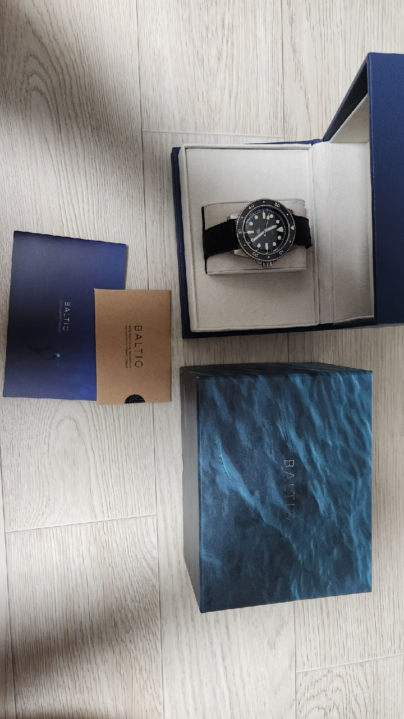 발틱 아쿠아스카프 다이버 시계 티타늄